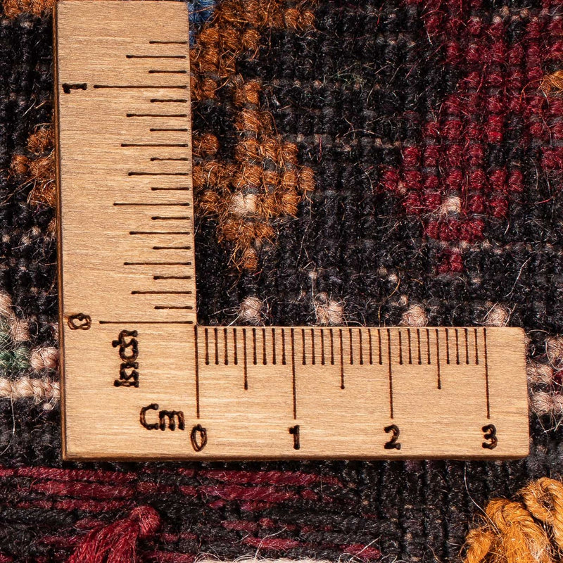 Runner Afghansk matta - 205 x 114 cm - mörkröd