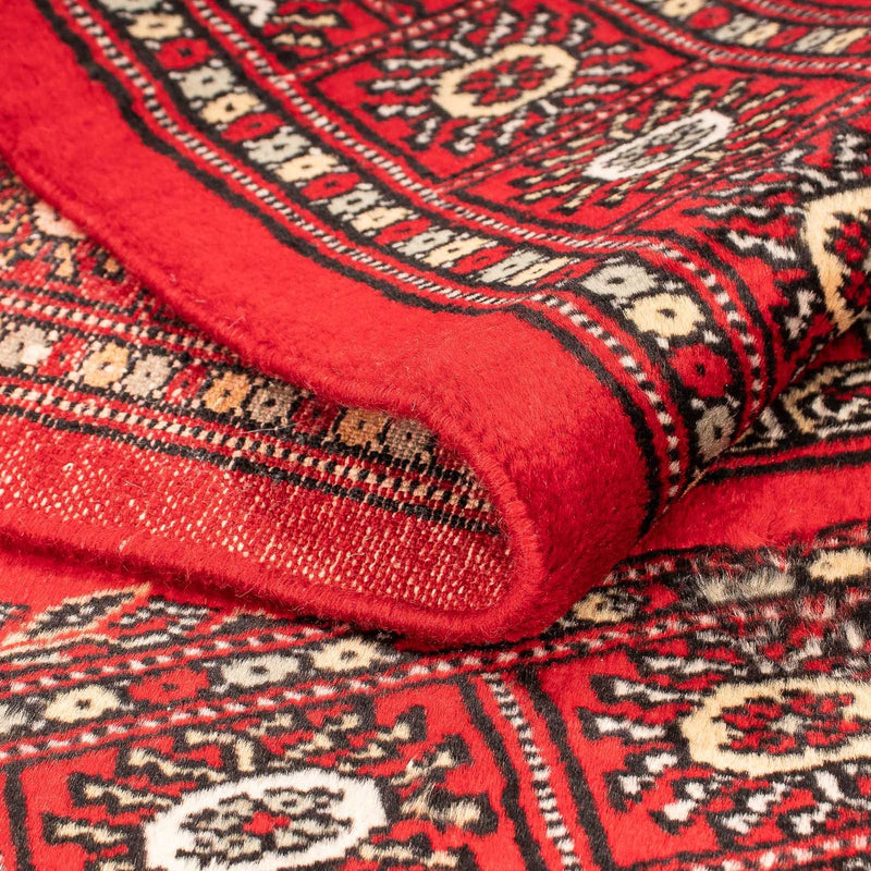 Pakistanska mattan - 123 x 80 cm - mörkröd