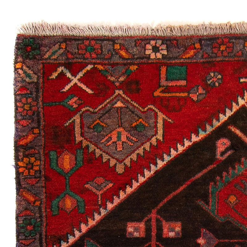 Persisk matta - Nomadic - 177 x 108 cm - mörkröd