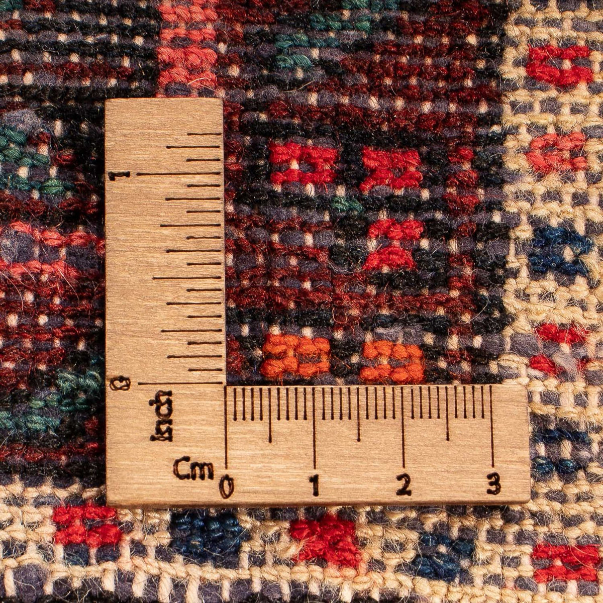 Persisk matta - Nomadic - 159 x 113 cm - mörkröd