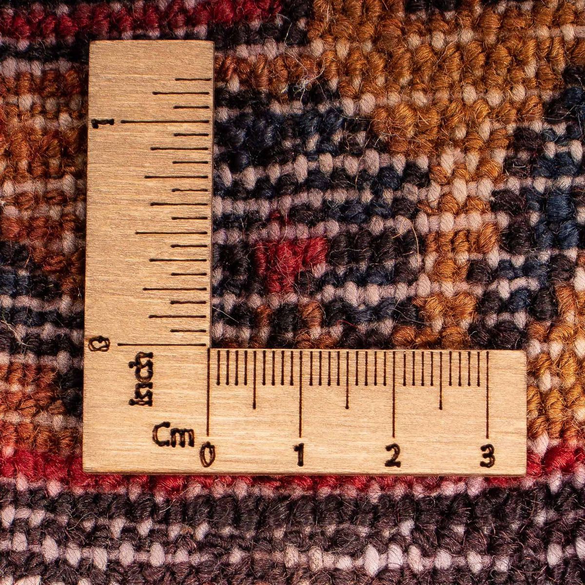 Persisk matta - Nomadic - 170 x 109 cm - mörkröd