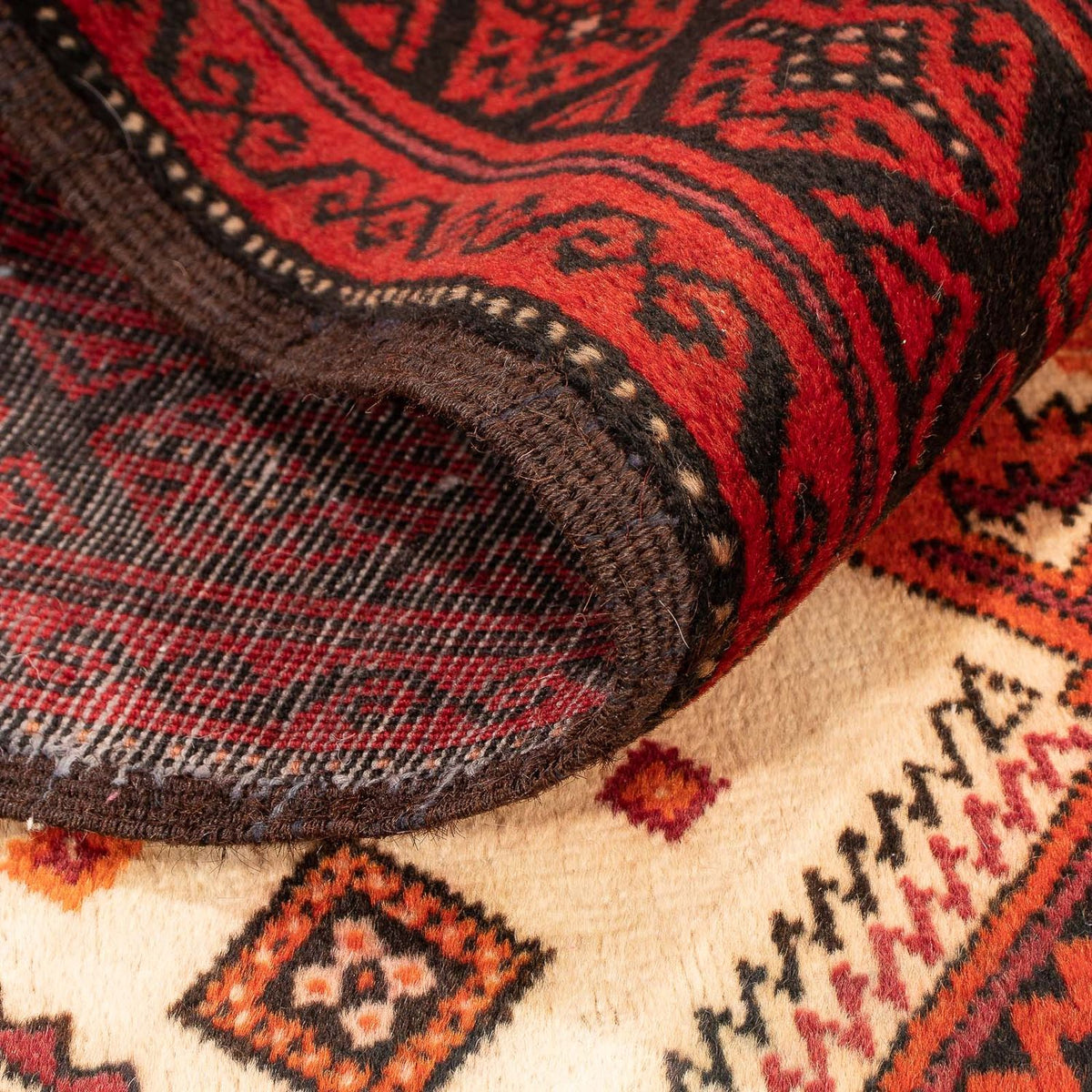 Baluch-matta - 183 x 107 cm - mörkröd