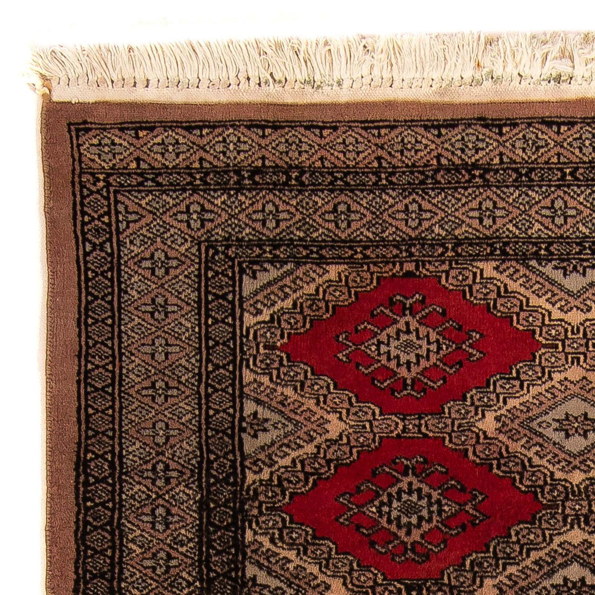 Pakistanska mattan - 150 x 96 cm - mörkröd