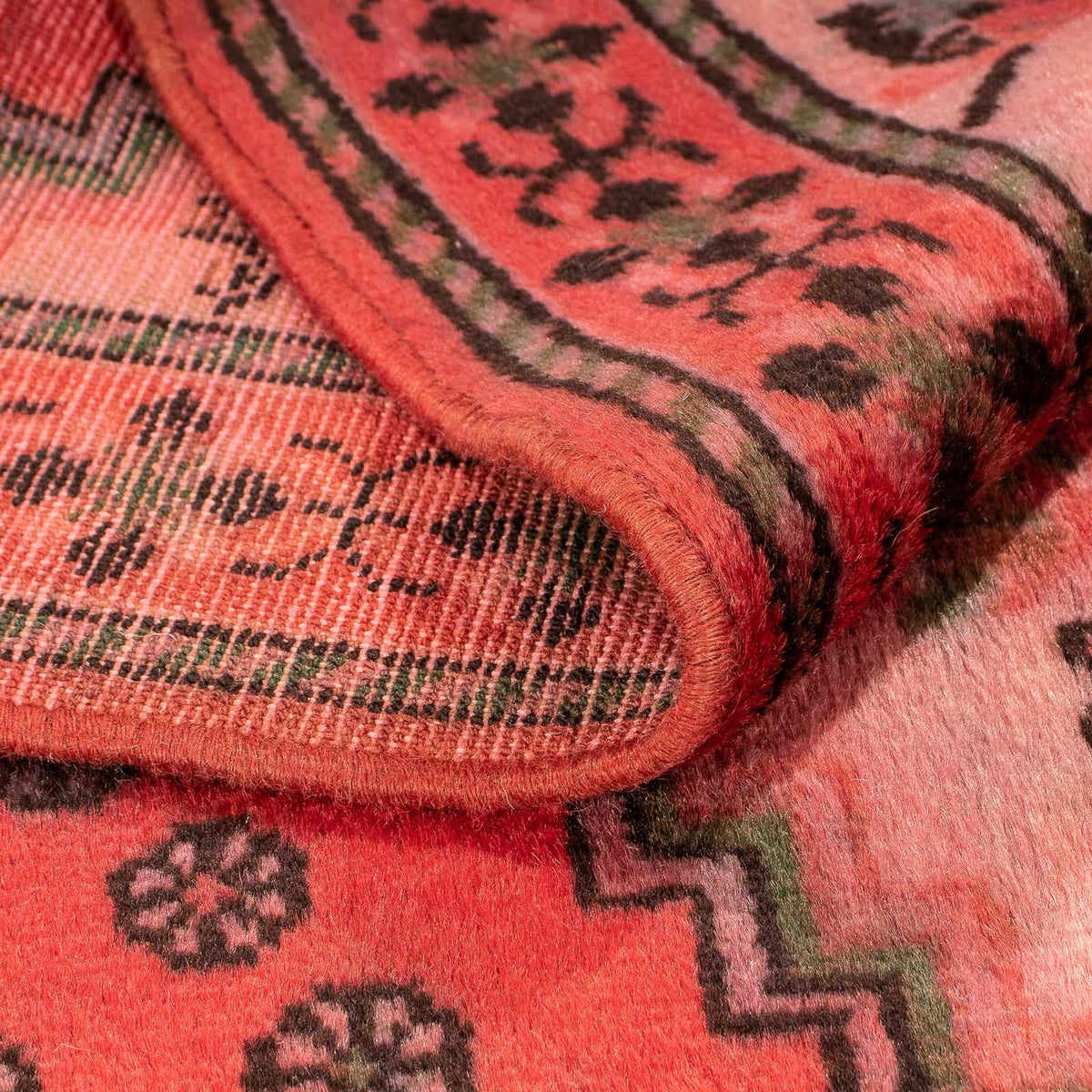 Persisk matta - Nomadic - 150 x 100 cm - mörkröd