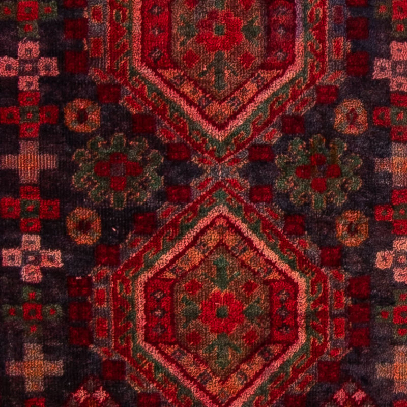 Baluch-matta - 154 x 78 cm - mörkröd