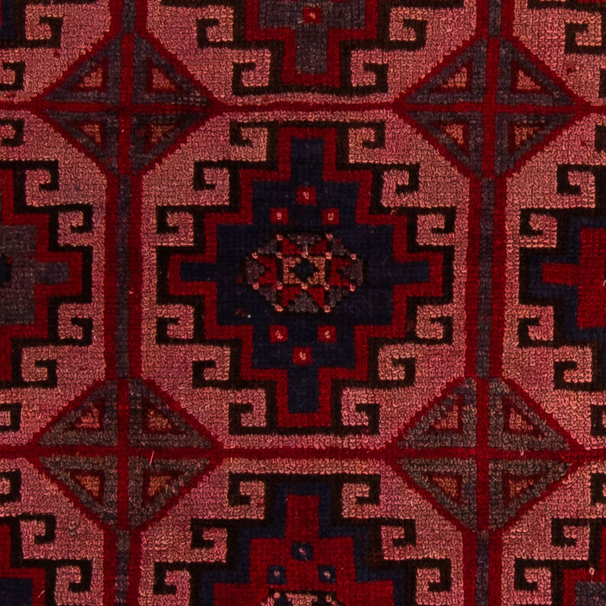Baluch-matta - 131 x 104 cm - ljusröd
