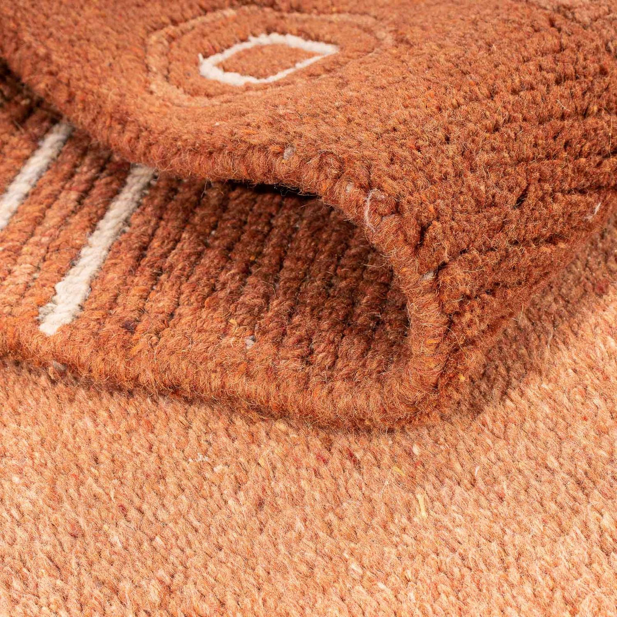 Nepal mattan - 156 x 93 cm - brun