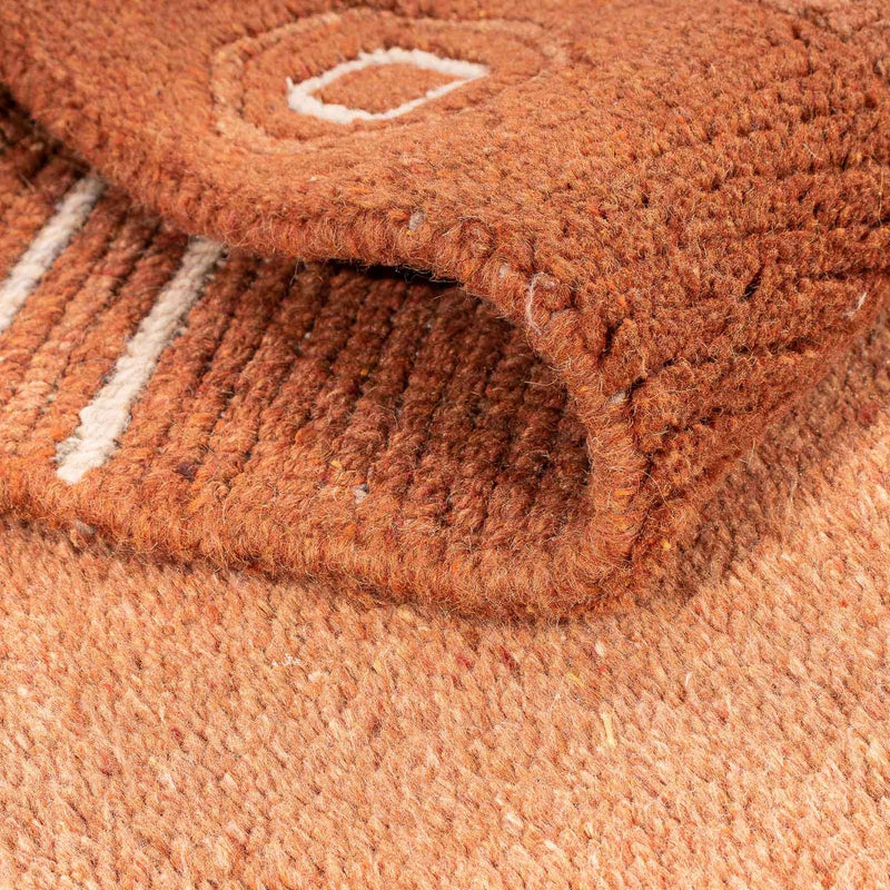 Nepal mattan - 156 x 93 cm - brun