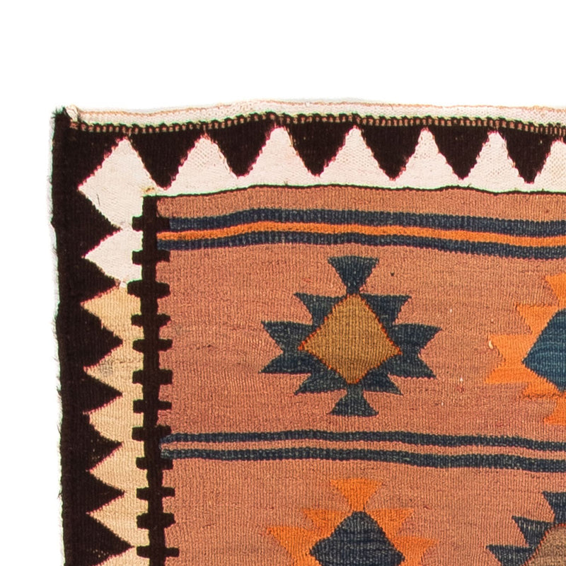 Runner Kelim-matta - gammal - 260 x 140 cm - flerfärgad