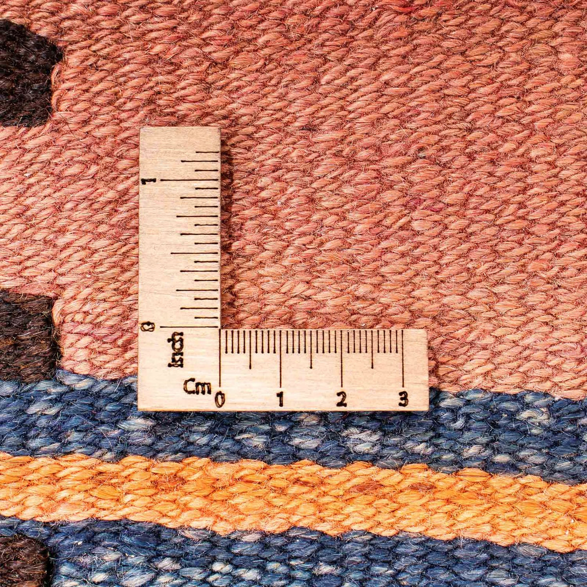 Runner Kelim-matta - gammal - 260 x 140 cm - flerfärgad