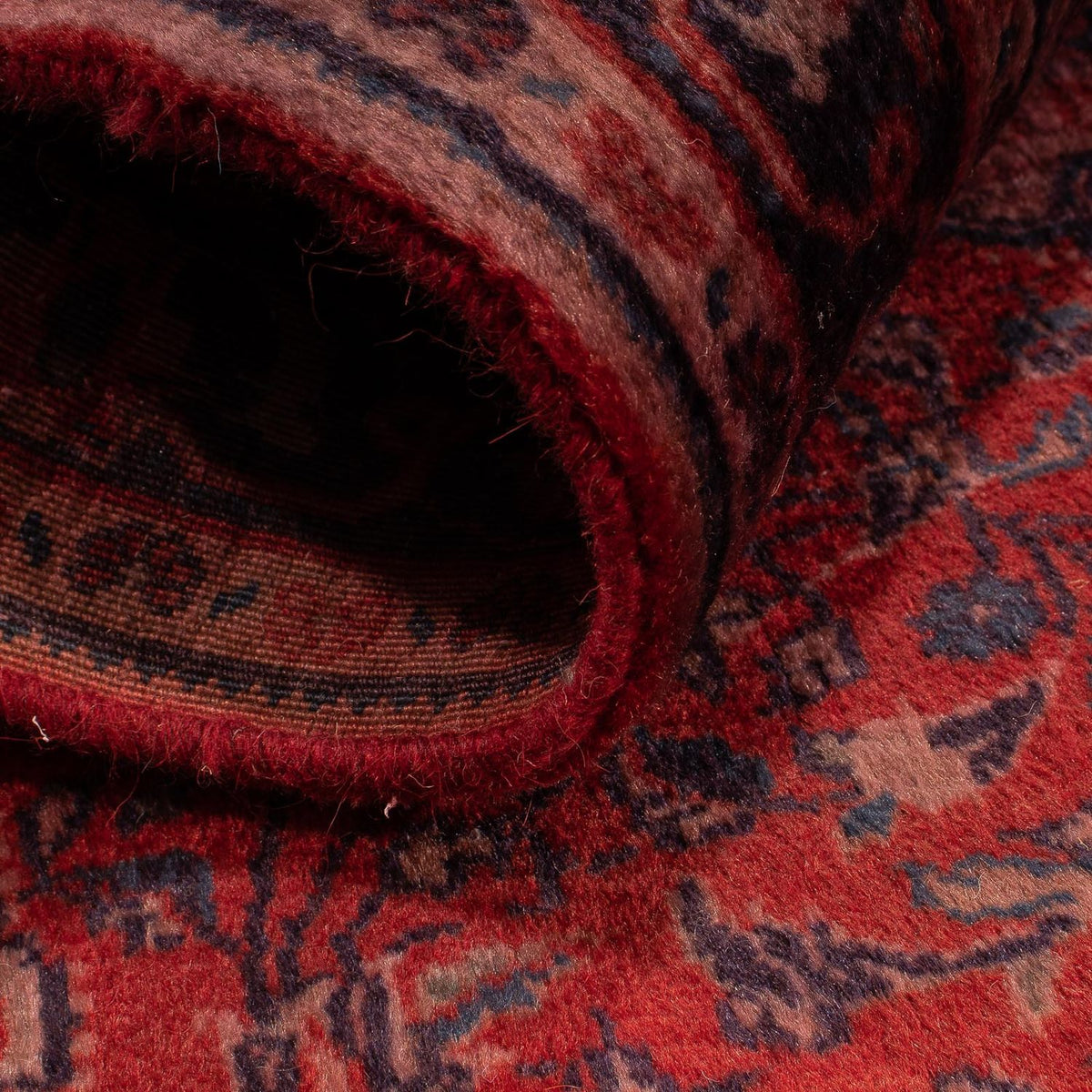 Persisk matta - Nomadic - 150 x 107 cm - mörkröd