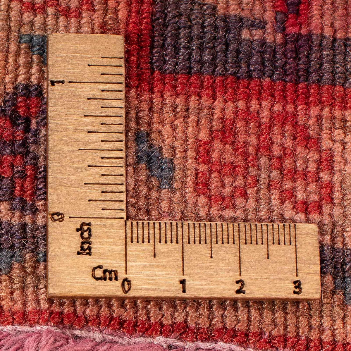 Persisk matta - Nomadic - 150 x 107 cm - mörkröd