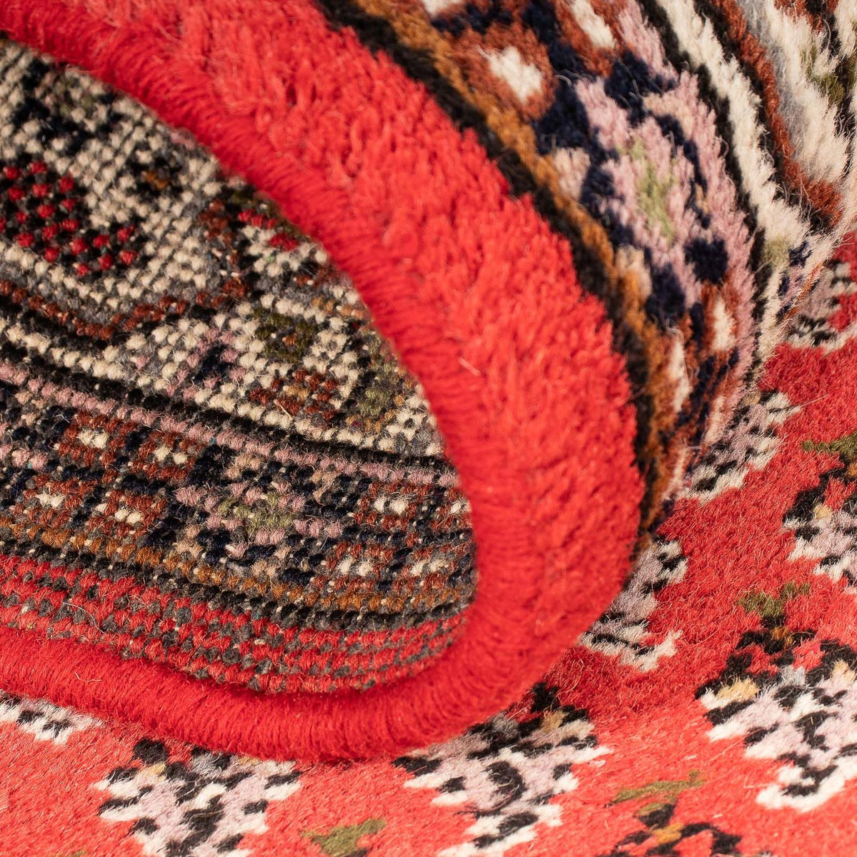 Orientalisk matta - Mir - Indus - 160 x 90 cm - mörkröd