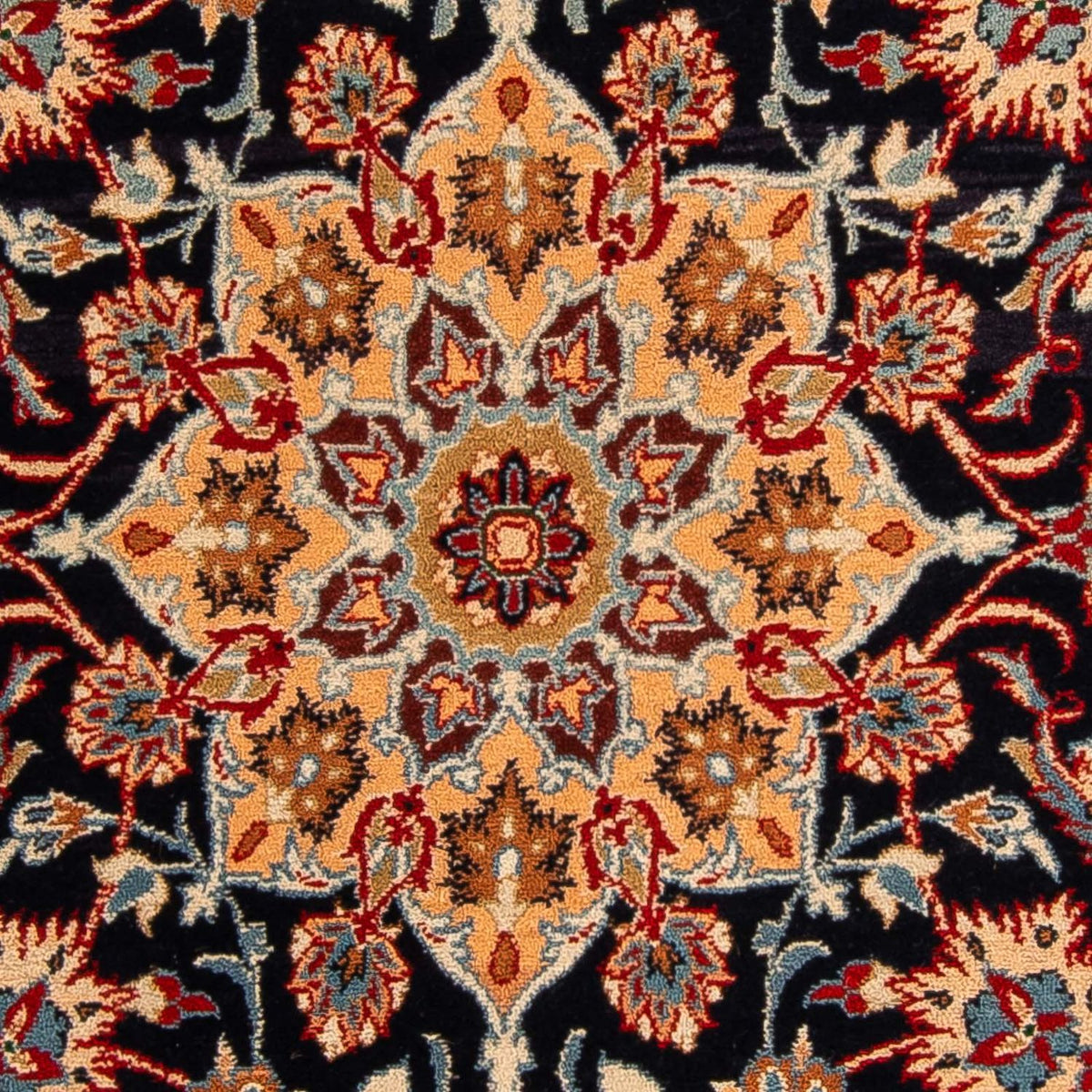 Runner Persisk matta - Isfahan - Premium - 175 x 100 cm - mörkblå