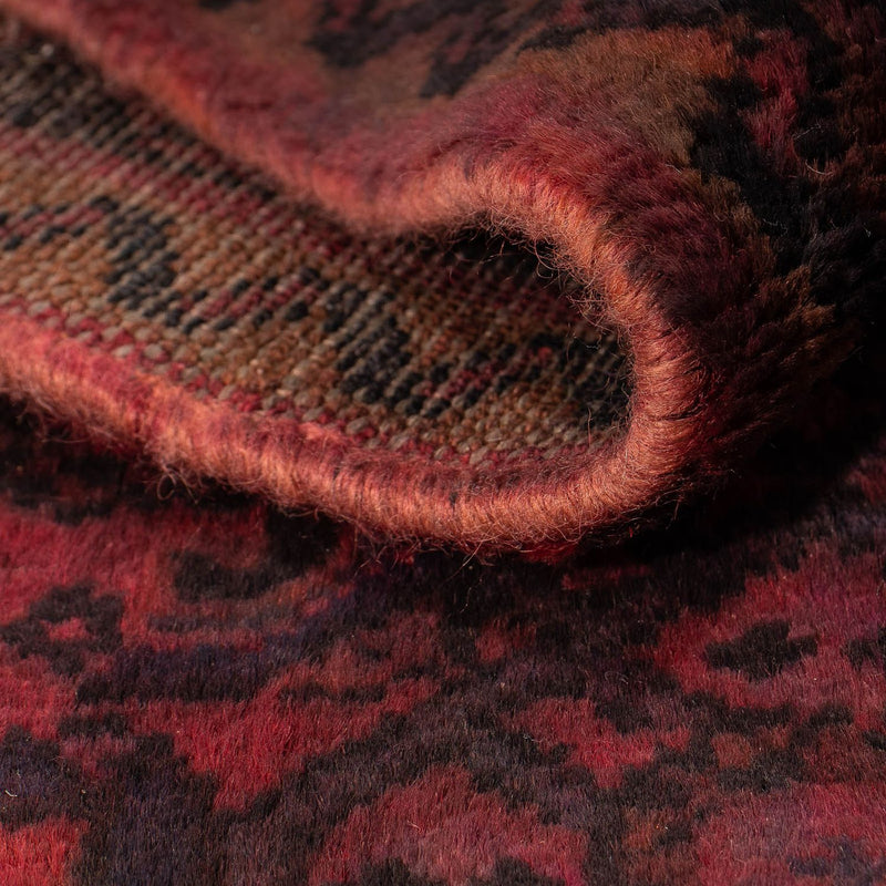 Persisk matta - Nomadic - 160 x 98 cm - mörkröd