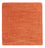 Ullmatta kvadrat  - 47 x 47 cm - orange