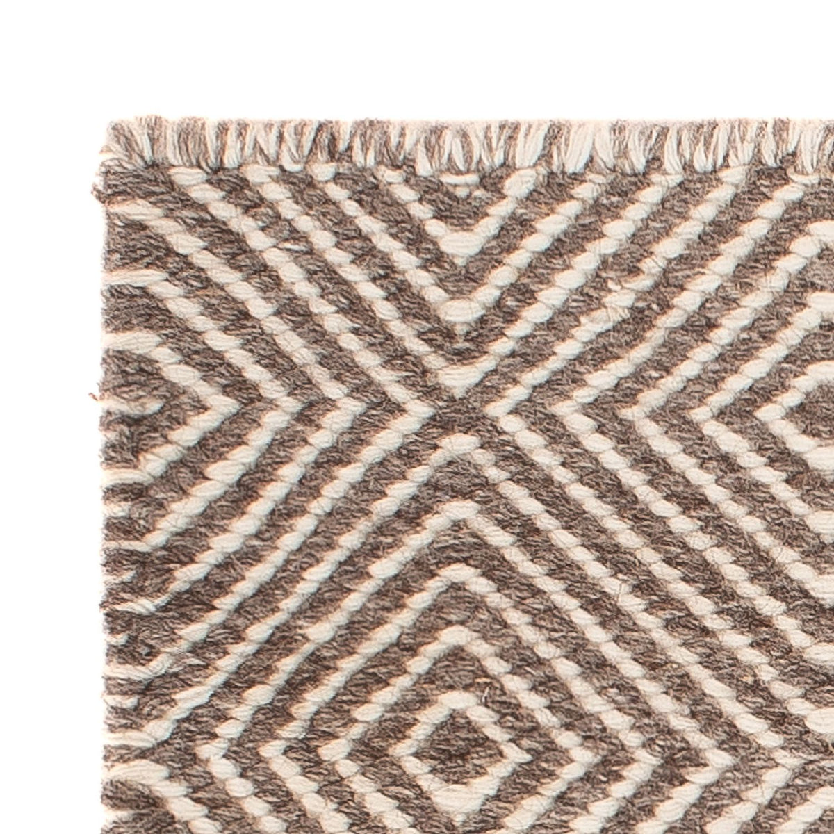 Kelim matta - trendig kvadrat  - 45 x 45 cm - flerfärgad