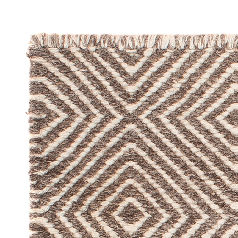 Kelim matta - trendig kvadrat  - 45 x 45 cm - flerfärgad