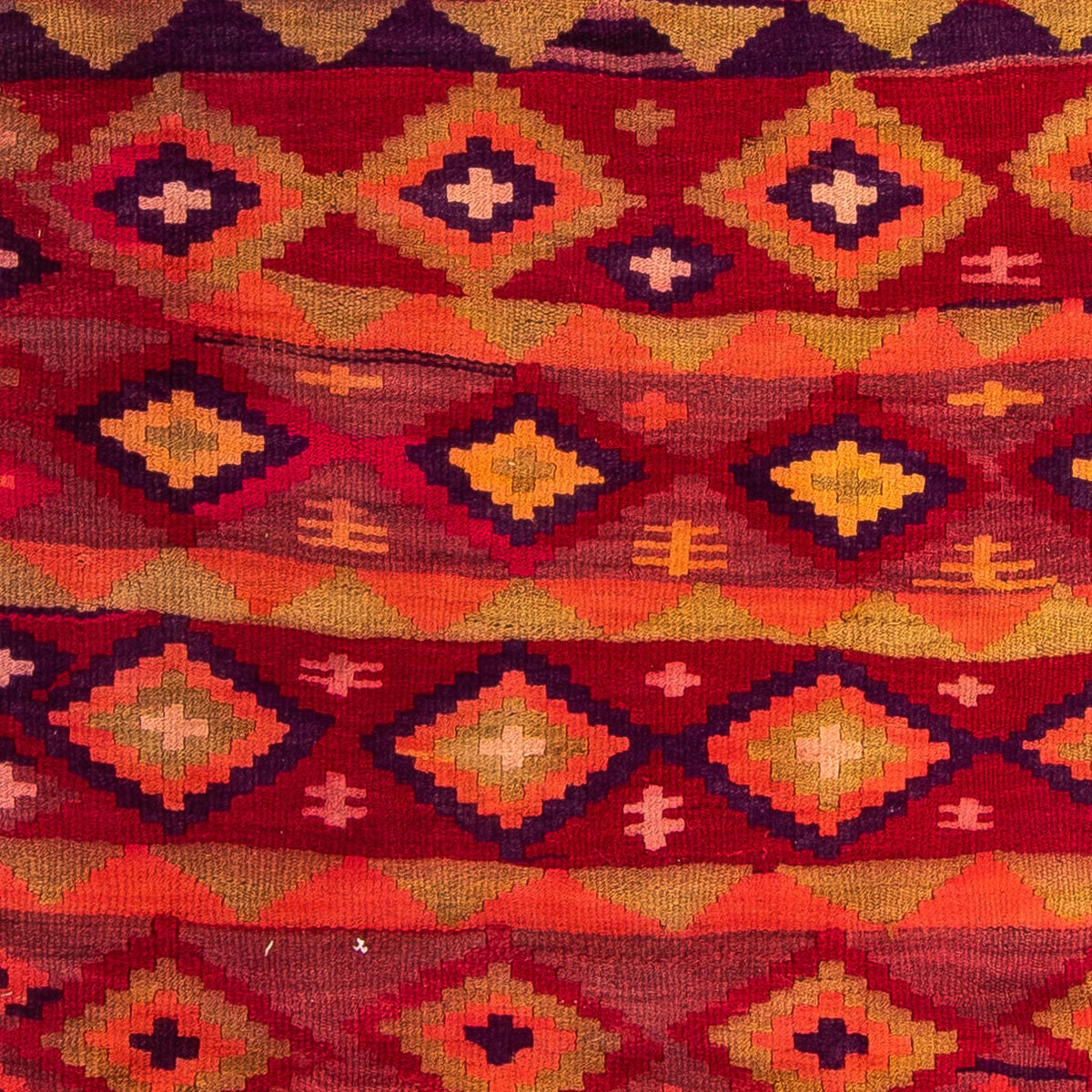 Runner Kelim-matta - gammal - 285 x 145 cm - flerfärgad