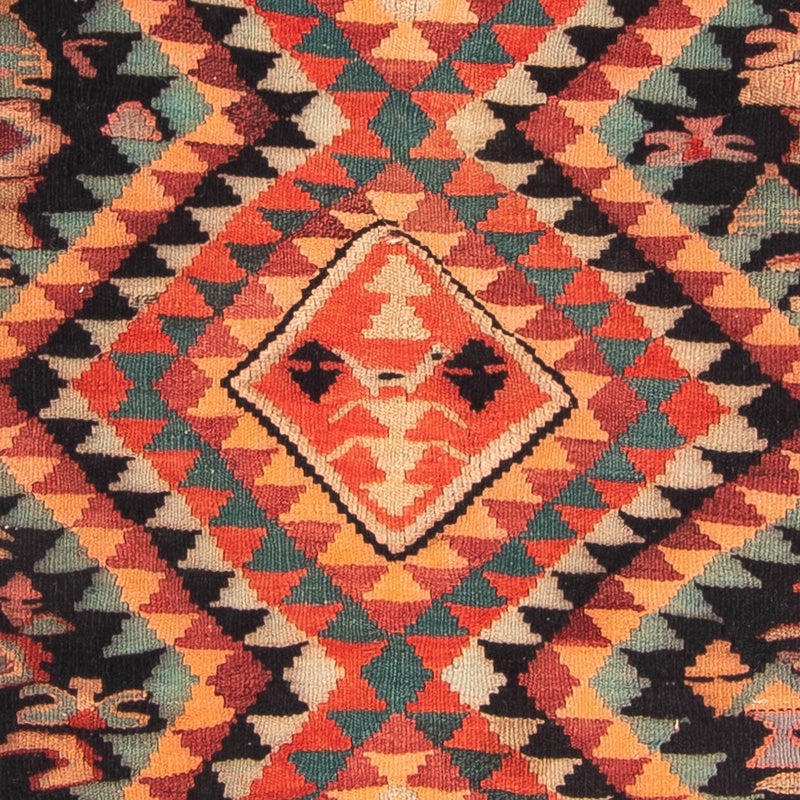 Kelim-matta - gammal - 260 x 130 cm - flerfärgad