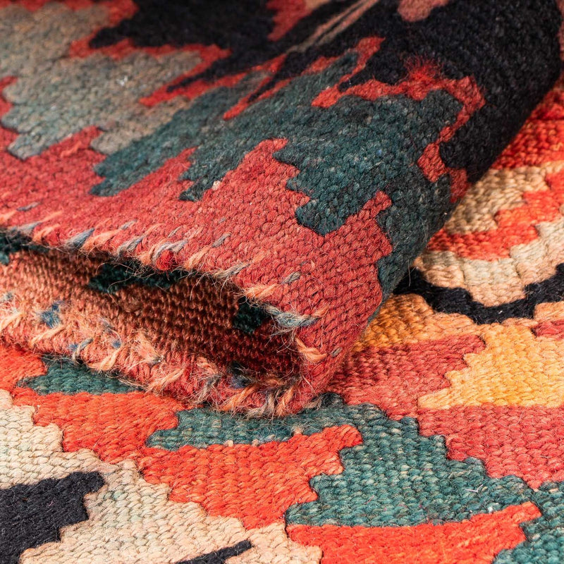 Kelim-matta - gammal - 260 x 130 cm - flerfärgad