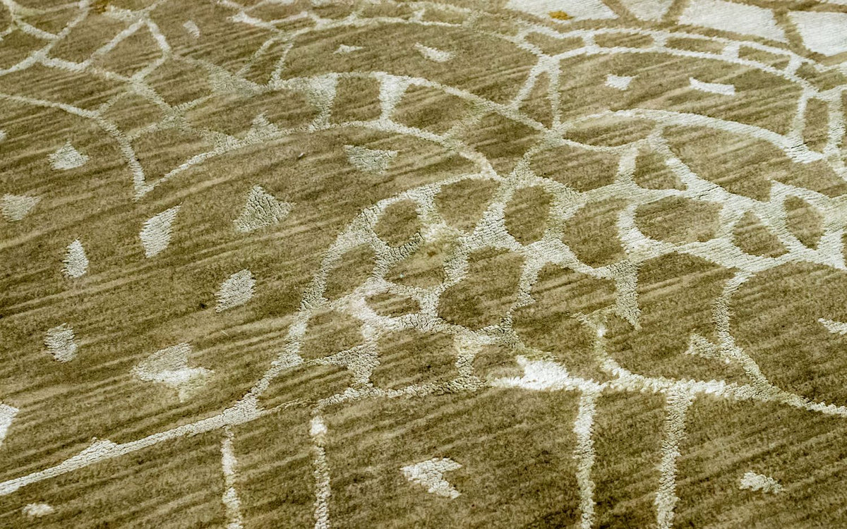 Nepal mattan - 236 x 152 cm - brun