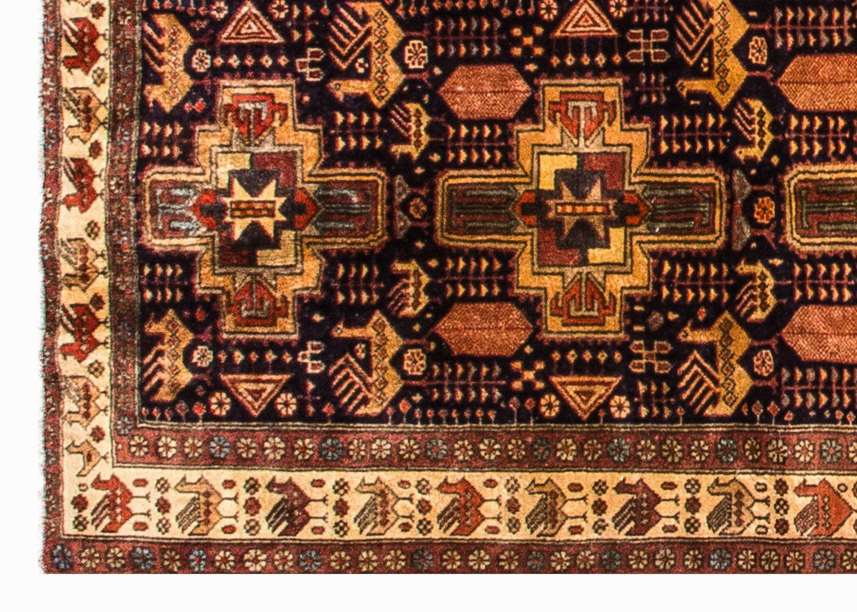 Runner Persisk matta - Nomadic - 326 x 98 cm - mörkblå