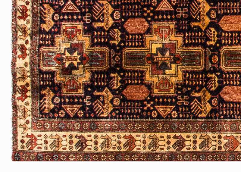 Runner Persisk matta - Nomadic - 326 x 98 cm - mörkblå