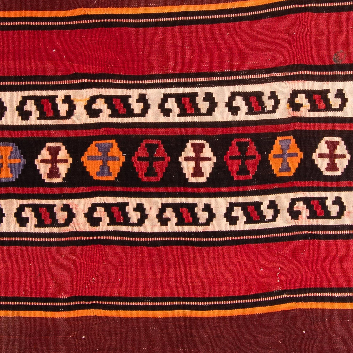 Runner Kelim-matta - gammal - 330 x 150 cm - flerfärgad