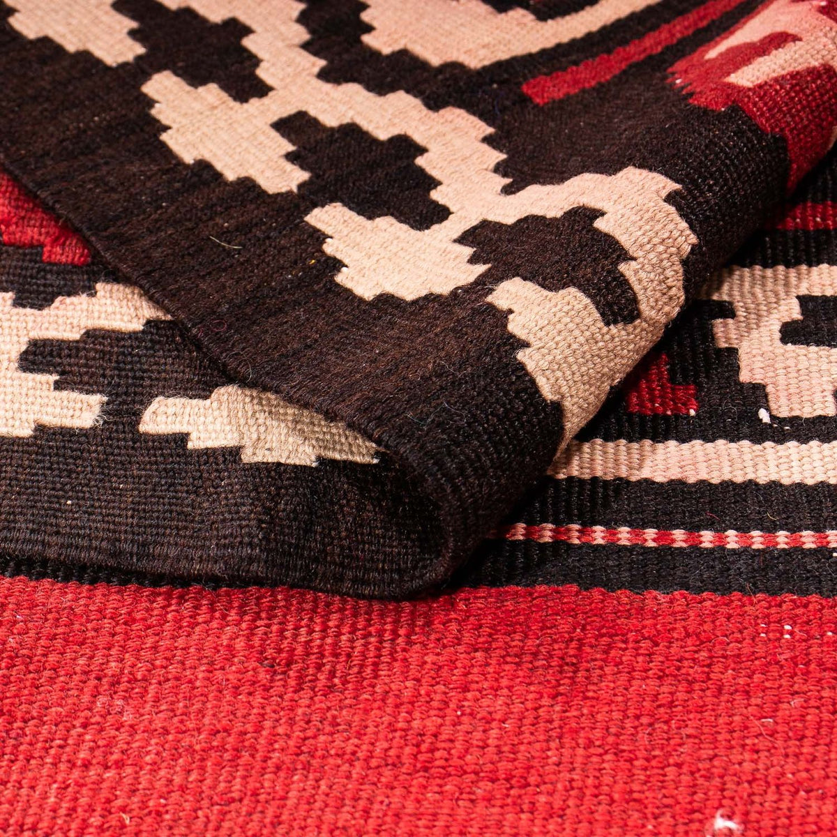 Runner Kelim-matta - gammal - 330 x 150 cm - flerfärgad