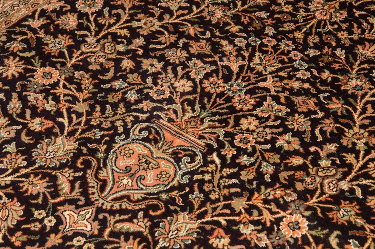 Sidenmatta - Kashmir Silk - 190 x 127 cm - mörkblå