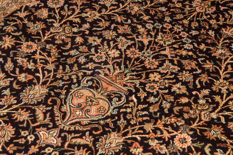 Sidenmatta - Kashmir Silk - 190 x 127 cm - mörkblå