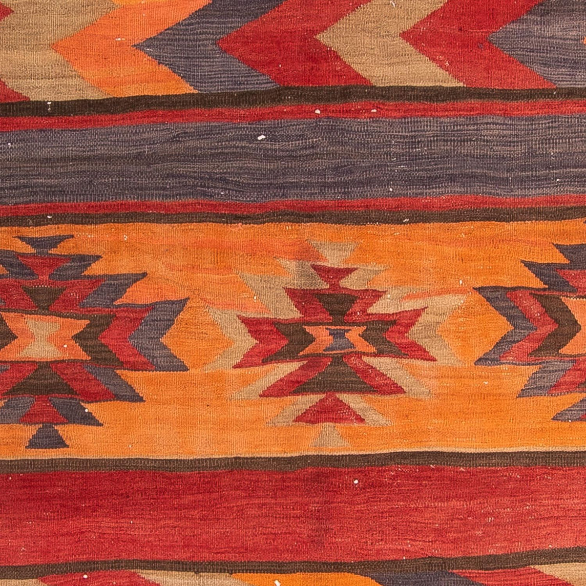 Kelim-matta - gammal - 310 x 160 cm - flerfärgad