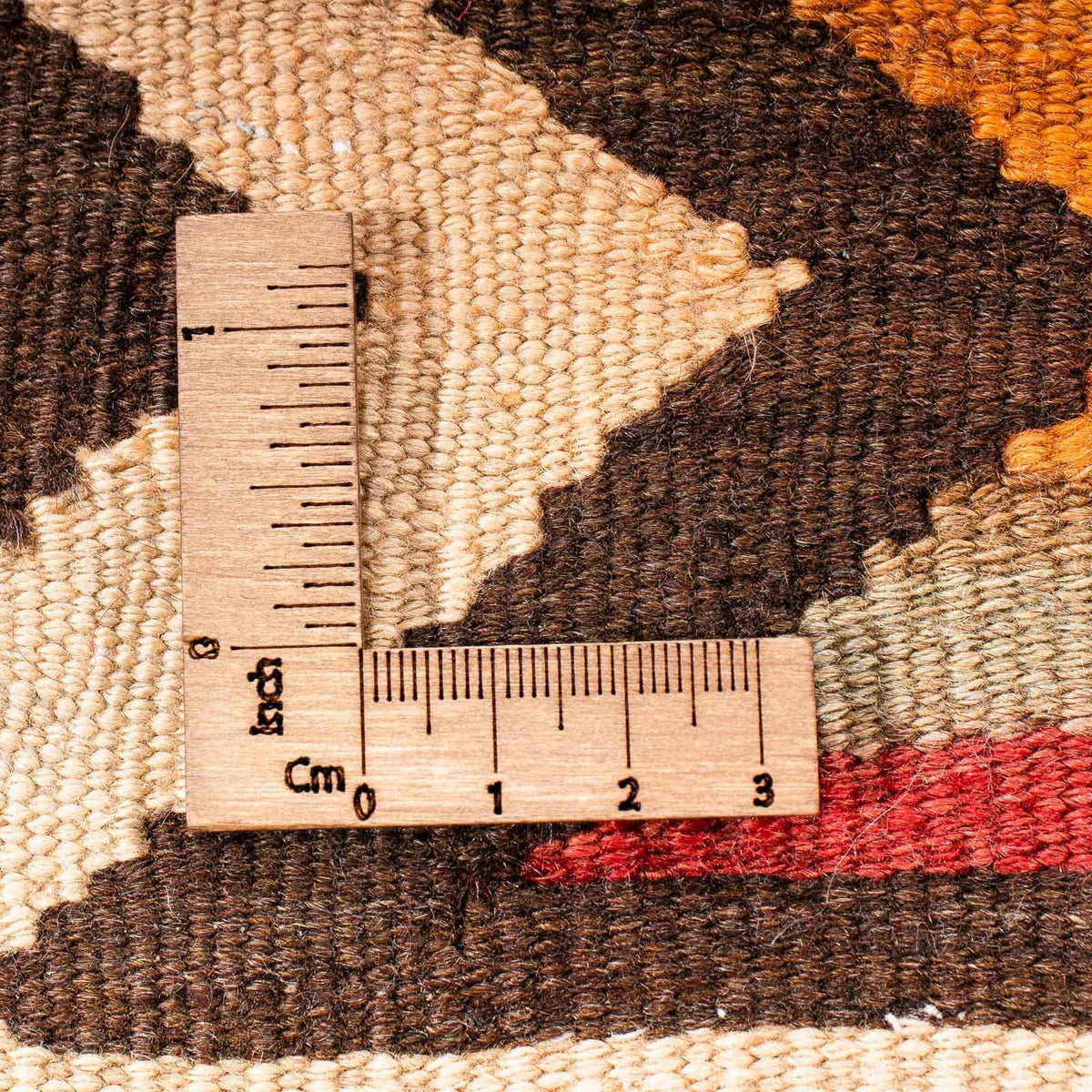 Kelim-matta - gammal - 310 x 160 cm - flerfärgad