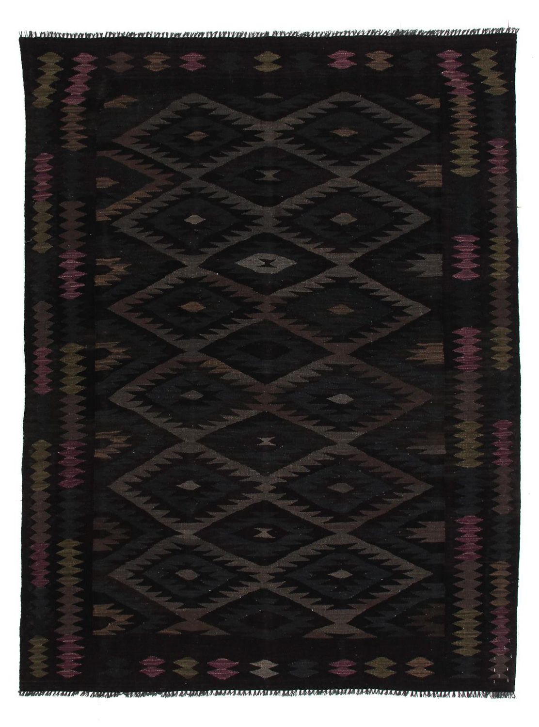 Kelim Carpet - Splash - 230 x 168 cm - flerfärgad