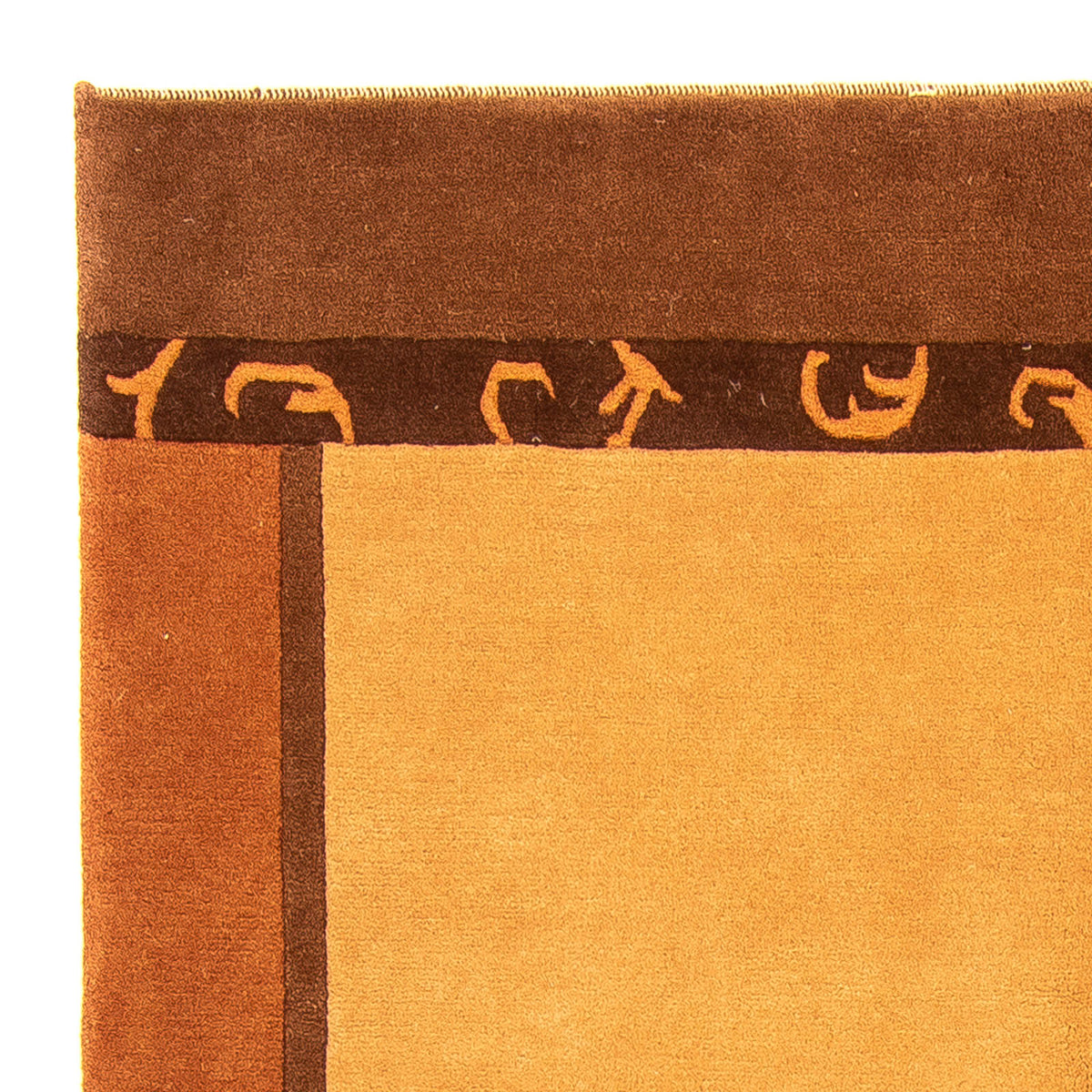 Nepal mattan - 194 x 142 cm - brun