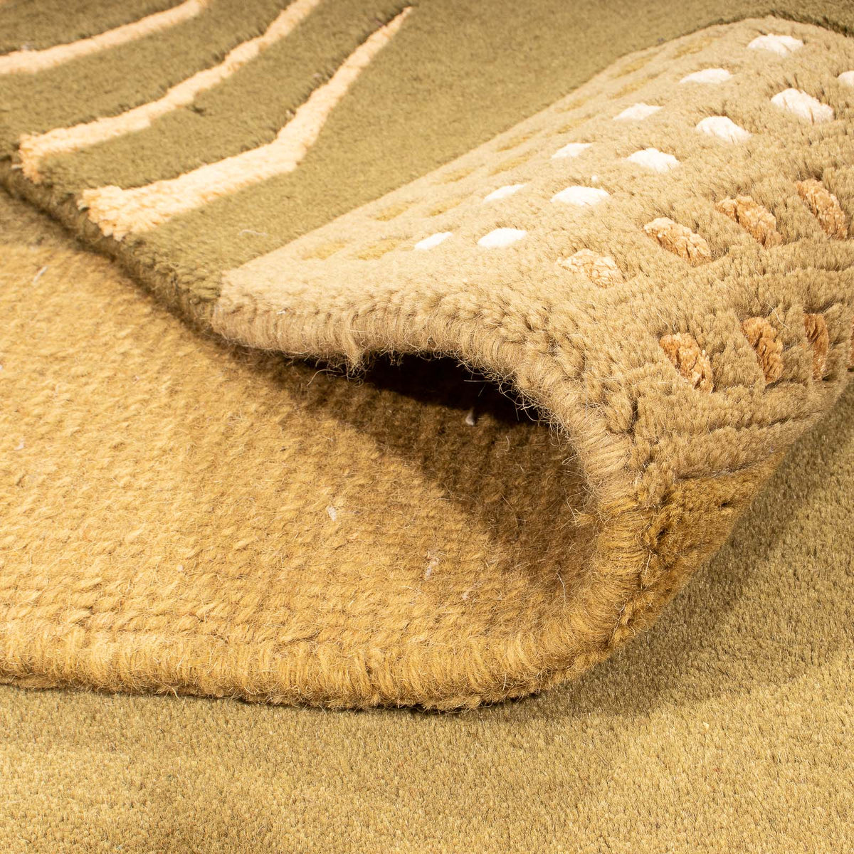 Nepal mattan - 199 x 145 cm - brun