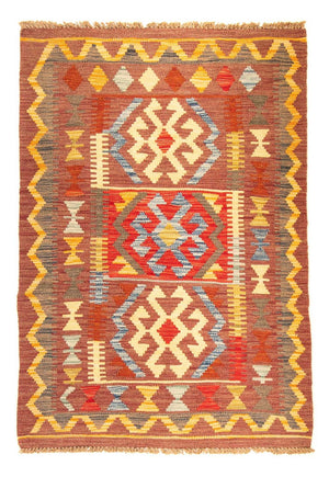 Kelim Carpet - Splash - 125 x 86 cm - brun
