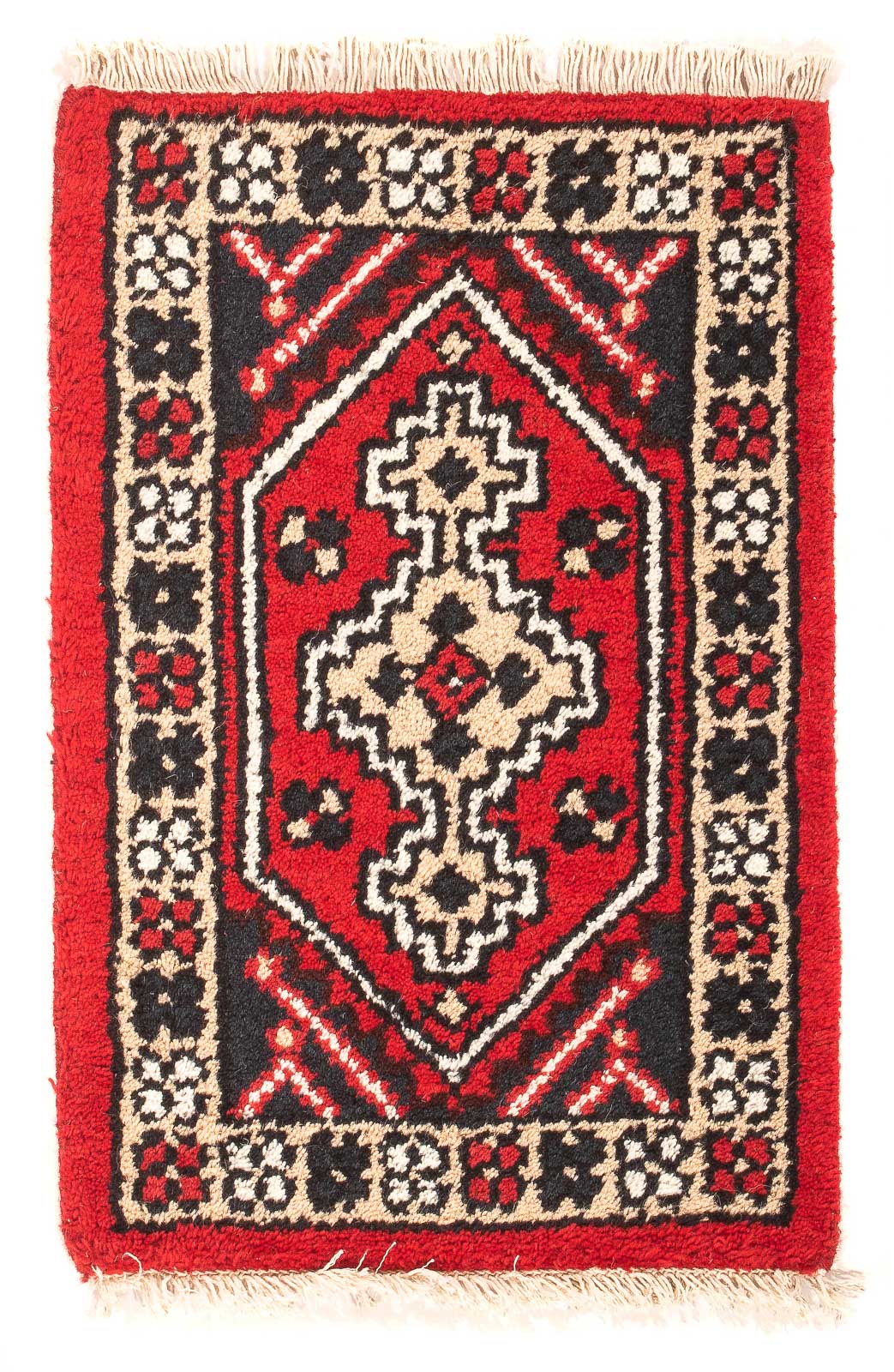 Oriental Carpet - 60 x 40 cm - mörkröd