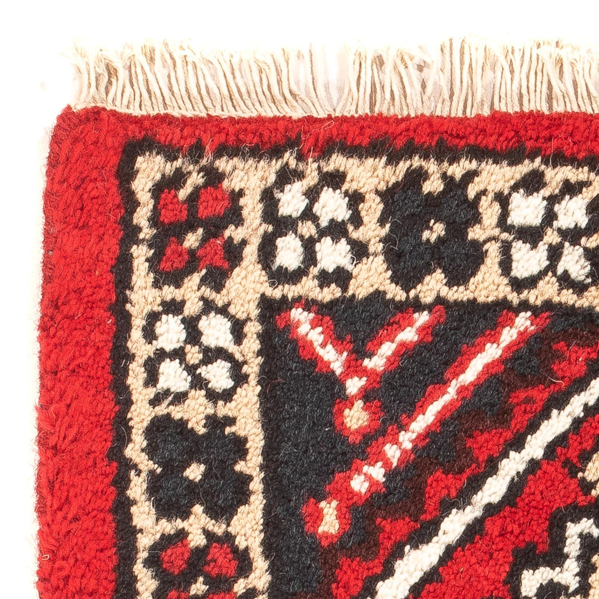 Oriental Carpet - 60 x 40 cm - mörkröd