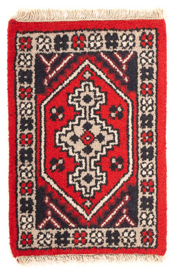 Oriental Carpet - 60 x 40 cm - mörkröd