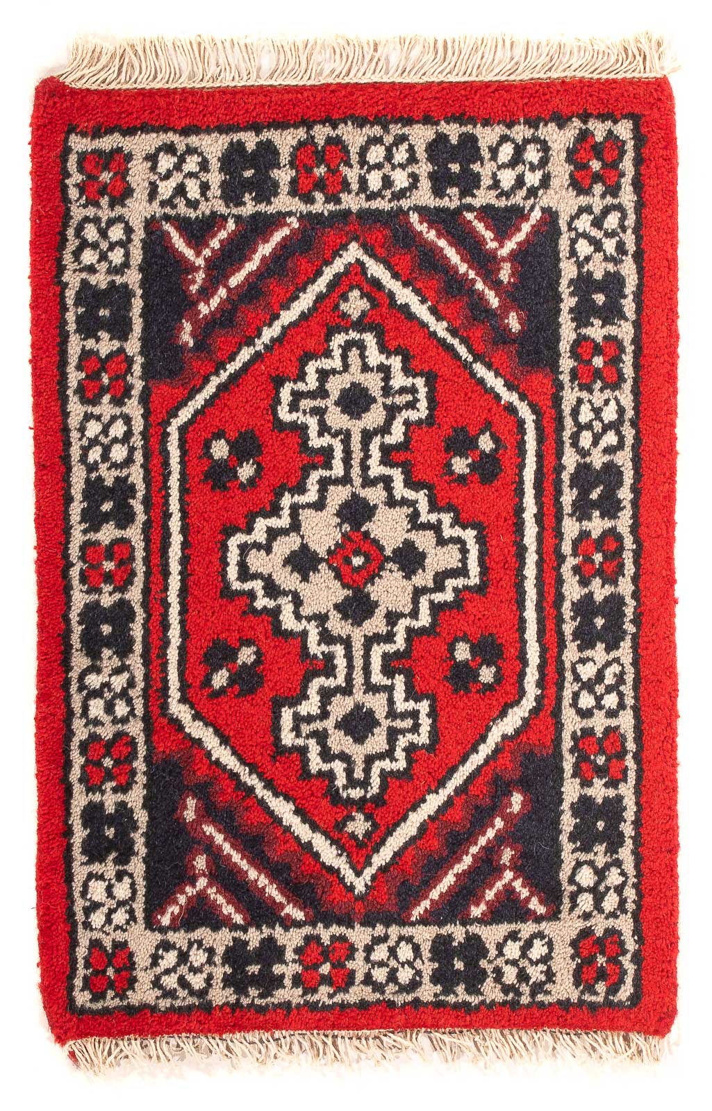 Oriental Carpet - 60 x 40 cm - mörkröd