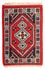 Oriental Carpet - 60 x 40 cm - mörkröd