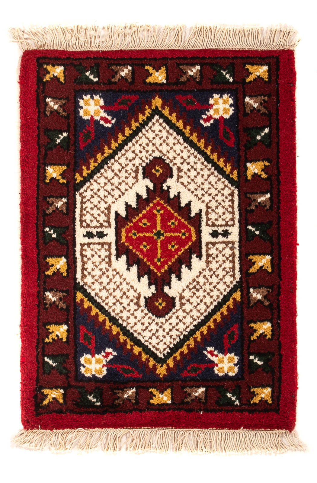 Oriental Carpet - 60 x 40 cm - mörkröd