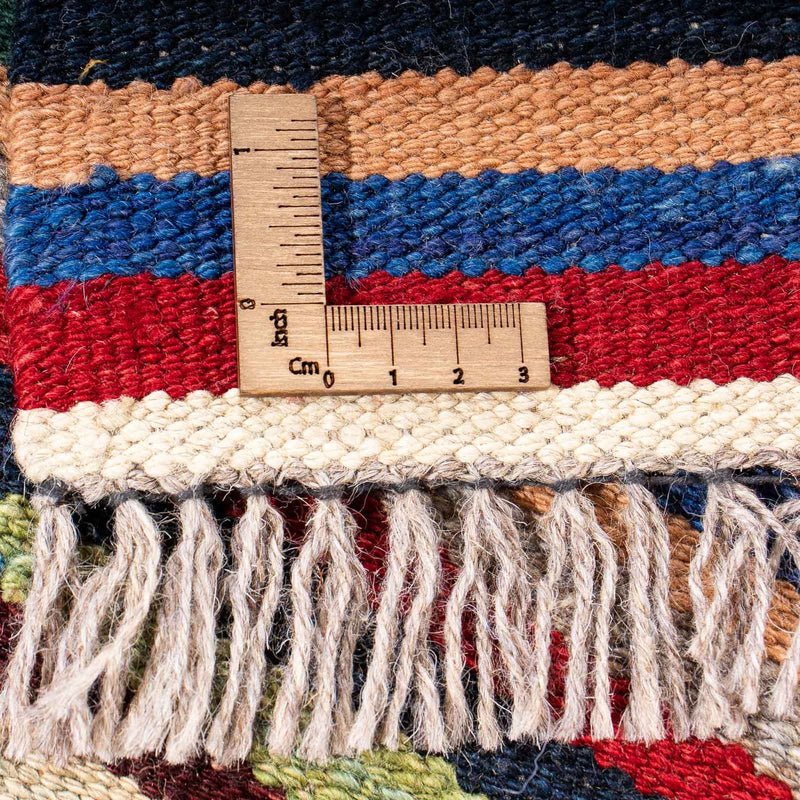 Kelim matta - trendig - 206 x 148 cm - flerfärgad