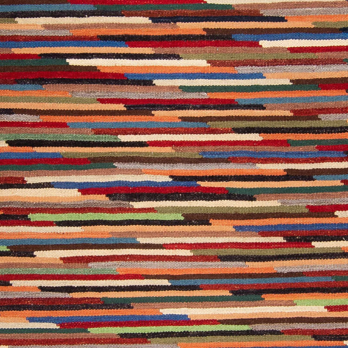 Kelim matta - trendig - 202 x 147 cm - flerfärgad