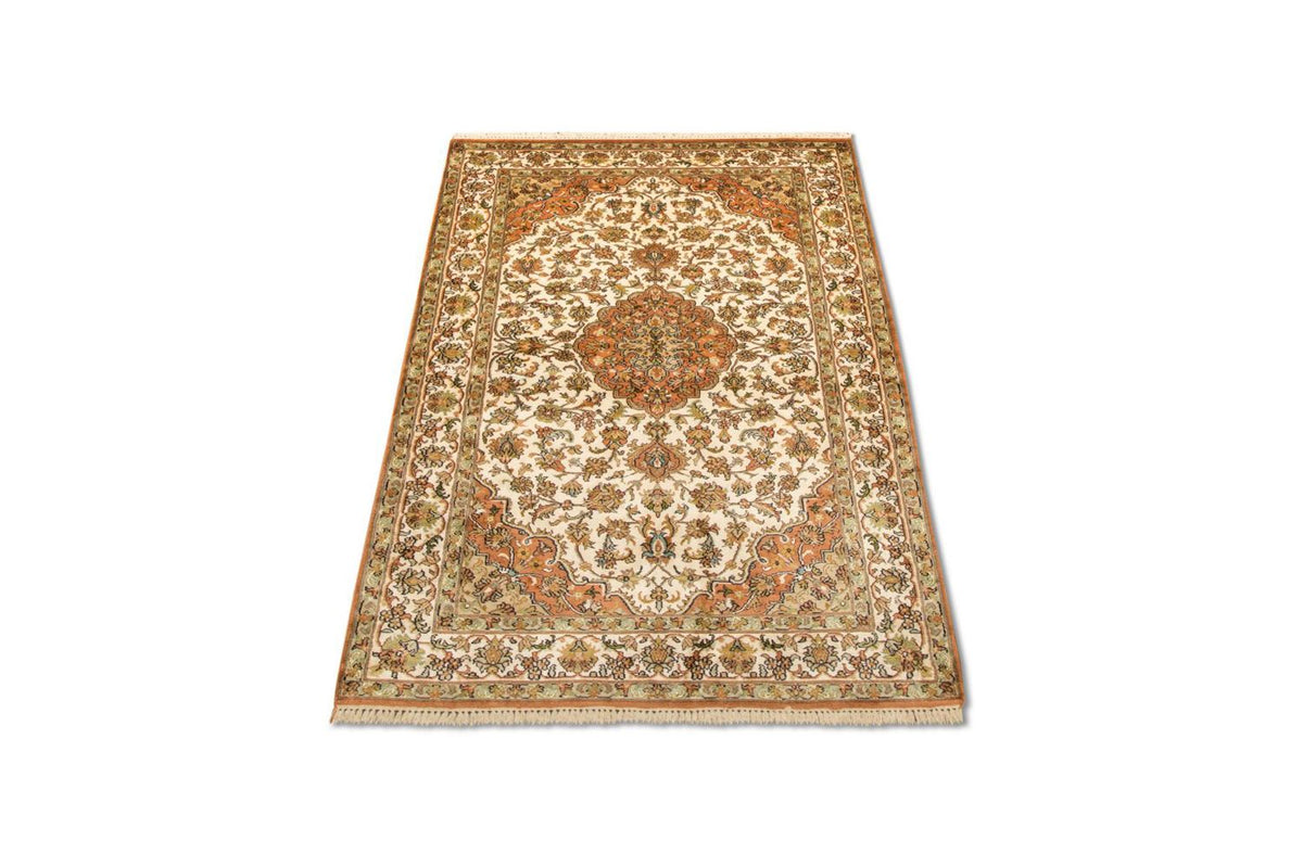 Sidenmatta - Kashmir Silk - 160 x 95 cm - beige
