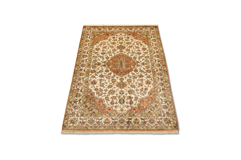 Sidenmatta - Kashmir Silk - 160 x 95 cm - beige