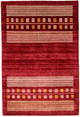 Gabbeh-matta - Loribaft Persian - 300 x 198 cm - röd