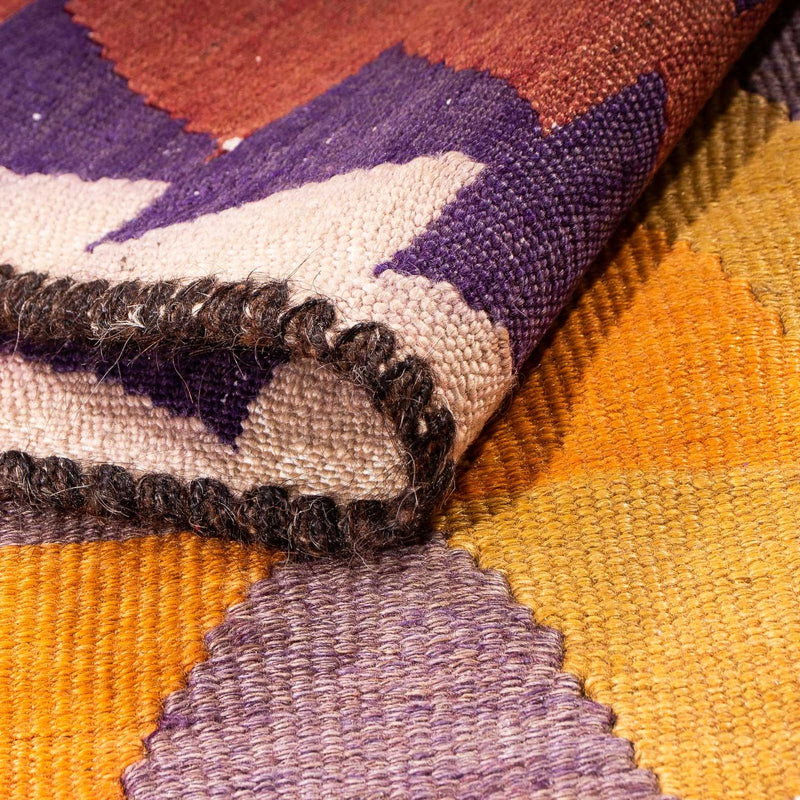 Runner Kelim-matta - gammal - 310 x 150 cm - flerfärgad